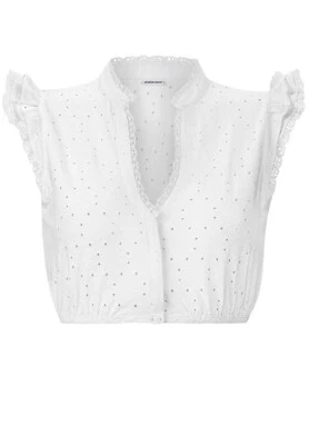 Stockerpoint Dirndlbluse Oriana V-Ausschnitt Flügelarm weiß Gr. 30 36 40 - Bild 1 von 4