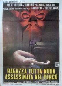 NAKED GIRL MURDERED IN THE PARK Italian 2F movie poster 39x55 GIALLO 1972 - Picture 1 of 1