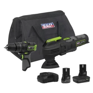 Sealey CP108VCOMBO5 Combi Drill & Multi-Tool Kit 2 Batteries Charger & Bag - Picture 1 of 9