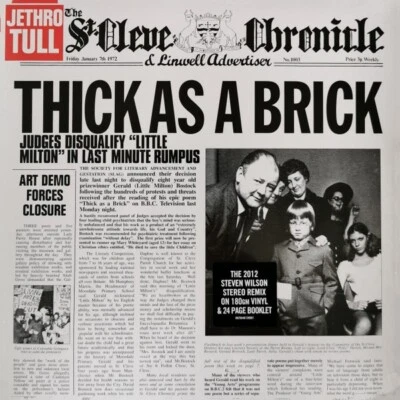 Jethro Tull - Thick As A Brick LP 180 Gram Vinyl NEW Steven Wilson Remix Record - Image 1 of 2
