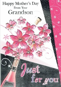 TARJETA DÍA DE LA MADRE de tu NIETO - Diseño Floral Día de la Madre Calidad - Imagen 1 de 3