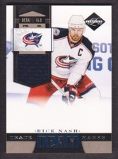 2011-12 Limited Hockey Team Trademarks Jersey #11 Rick Nash 28/99
