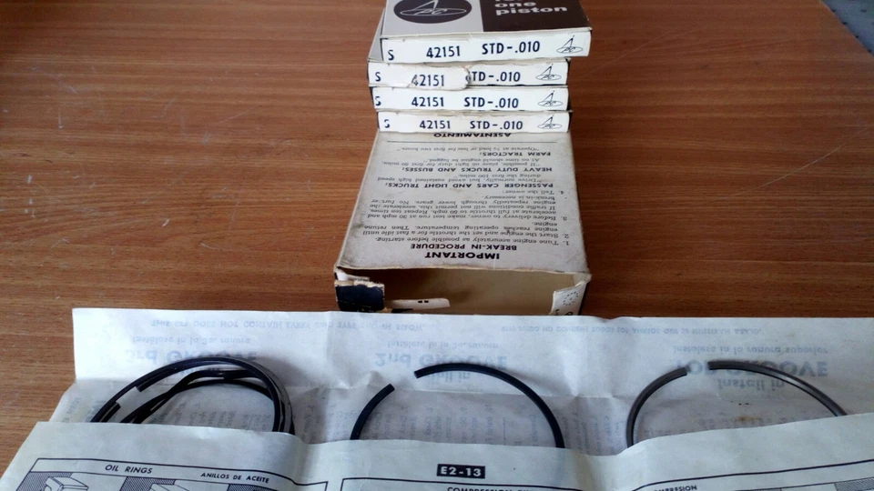 Piston Rings Set for Alfa Romeo Giulia Giulietta Spider Sprint Veloce 74mm STD - Image 1 of 1