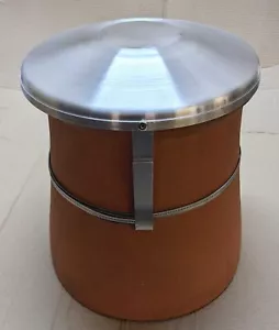 Large Capping Cowl for Chimney Pot, Cap for unused Chimney - Stainless Strap Fix - Picture 1 of 4