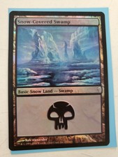 snow-covered swamp foil mtg coldsnap