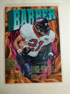 Tarjeta de novato Skybox Impact 1997 Tiki Barber RC #210 New York Giants - Imagen 1 de 1