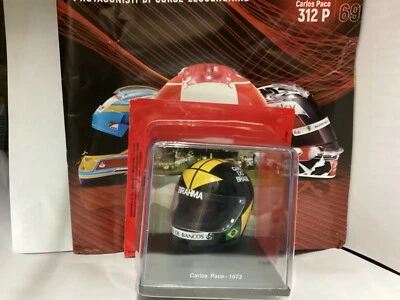 Caschi piloti F1 Ferrari CARLOS PACE 1973 1:5, nuovo in teca Centauria #69 - Immagine 1 di 4