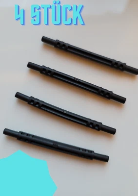 4 Stk GObricks Technic Soft Axle 11L GDS 1471 Schwarz Achse weich flexibel 32199