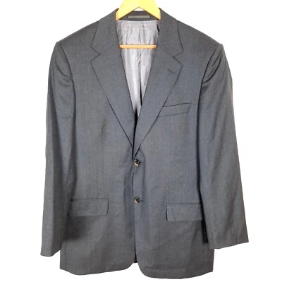 HUGO BOSS GILBERT/TOWER SUPER 130 Men Blazer Size XL EU52 UK42 Notch Lapel Grey - Image 1 of 4