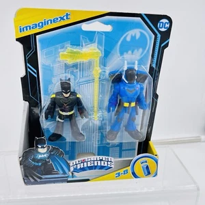 DC Super Friends Imaginext BATMAN & ROOKIE Action Figure Set 2 Sealed New 2021 - Picture 1 of 2