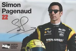 2018 Simon Pagenaud signed Menards Chevy Dallara Indy Car Hero Card - Picture 1 of 2