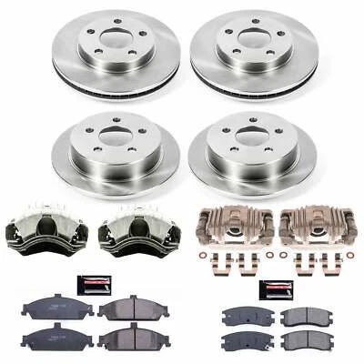 Kit de frenos de disco PowerStop - Delantero y trasero - Se adapta a Oldsmobile Alero 1999-2004, Pon Foto 1 de 4