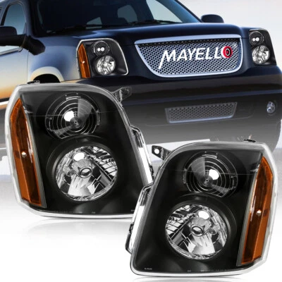 Пара фар в сборе прозрачные линзы для GMC Yukon XL 1500 2500 2007-2014 - Изображение 1 из 4