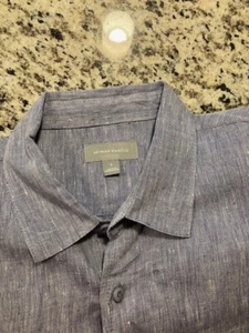 Neiman Marcus Linen Shirt NWOT Large $195 - Picture 1 of 5