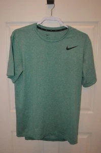 Mens NIKE Tri-Fit Heather Green Performance Tshirt Size M - Picture 1 of 3