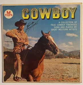๐ Rare Glenn Ford Signed LP โ Cowboy โ Authentic Country Music Collectible! ๐ - Picture 1 of 6