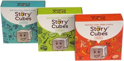Rory's Story Cubes Classic, Actions, Voyages Bundle Set Family Dice Game Asmodee - Image 1 of 2