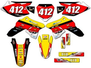 2008-2023 DRZ 125 RICOCHET Yellow Senge Graphics Kit Compatible with Suzuki - Picture 1 of 10