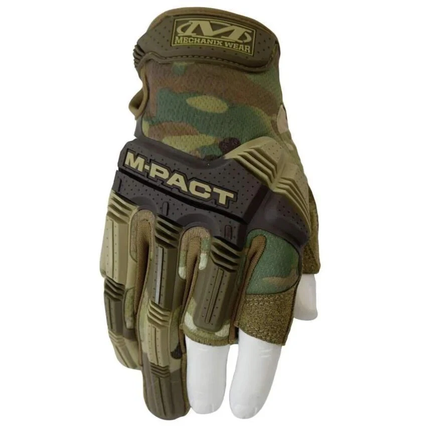 Luva Tática Agilite Semi-FINGERLESS Mechanix M-PACT Grande Multicâmera Camuflagem - Imagem 1 de 3