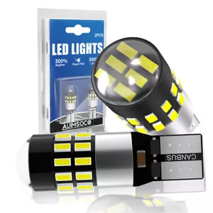 T10 168 194 2825 W5W White LED License Plate Side Marker Light Bulbs Canbus 2Pcs - Picture 1 of 8
