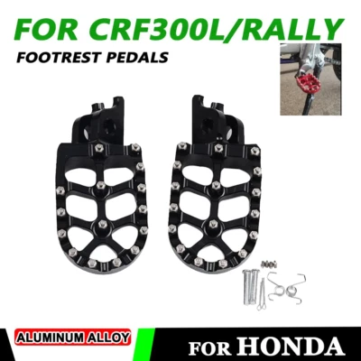 For Honda CRF300L Rally CRF250L Motorcycle Footpeg Foot Pegs Pedals Foot Rests - Изображение 1 из 4