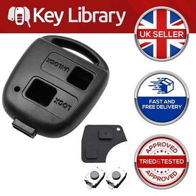 2 Button Remote Car Key Fob Case Shell For Toyota Yaris Corolla Prado Tarago Car - Image 1 of 4