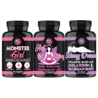 Women's Weight Loss w/ Monster Girl, Hot & Skinny, Skinny Dreams Sleep Aid, 3PK - Image 1 of 4