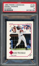 1992 PANINI STICKERS-CANADIAN #125 FRANK THOMAS PSA 9 24728159