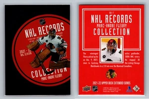 2021-22 Upper Deck Marc-Andre Fleury NHL Records Collection RB-7 - Picture 1 of 1