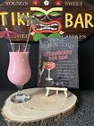 Tiki Bar Strawberry Bon Bon Cocktail Soy Candle Beautifully Scented Hand Made