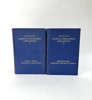 Elementa Philosophiae Scholasticae by Reinstadler - in 2 Volumes in Latin - Image 1 of 4