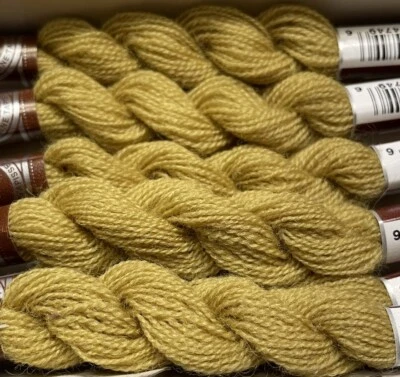 DMC Wool Embroidery Floss Broder Medici Yellow Green 8305 27.3yd Skein Lot 6 - Image 1 of 4