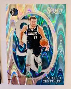 Luka Doncic 2023-24 Panini Select Certified Insert Silver Tectonic Prizm - Picture 1 of 1
