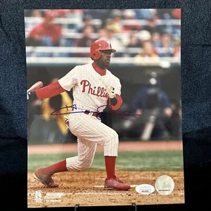 JIMMY ROLLINS SIGNED PHILADELPHIA PHILLIES 8X10 PHOTO JSA COA - Picture 1 of 5
