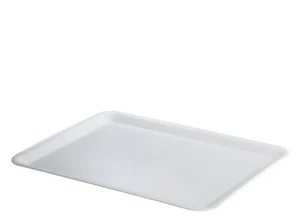 Tray Cake 36x47 White Plastic Heavy Duty With Edges To Goblets Wine Display - Picture 1 of 1