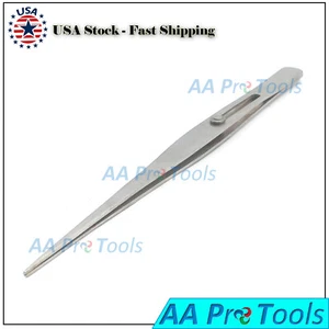 GEM & DIAMOND STONE TWEEZERS LOCKING JEWELRY TWEEZER SLIDE LOCK FINE TIP-A+ QLTY - Picture 1 of 2