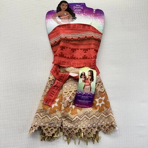 NWT Girls Disney Moana Dress Up Adventure Costume 4 - 6X Halloween Outfit - Picture 1 of 3