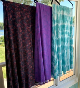 LuLaRoe MAXI Skirt Dress Teal, Tie Dye, Ombré Unicorn Womens Small/Med Lot of 3 - Picture 1 of 8