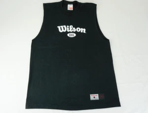 Vintage Wilson heavyweight sleeveless black shirt tagged large athletic - Picture 1 of 16