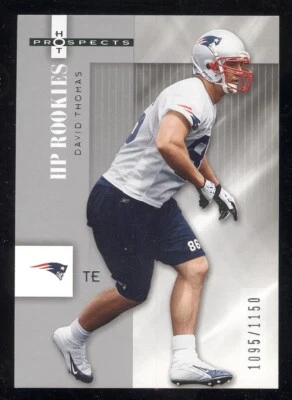 130 DAVID THOMAS 2006 Hot Prospects HP ROOKIES RC /1150 PATRIOTS NFL FOOTBALL - Image 1 of 2