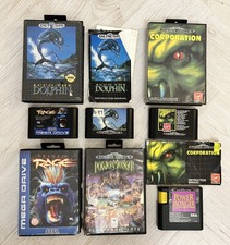 ECCO The Dolphin + Primal Rage + Corporation + Powermonger SEGA Megadrive Games