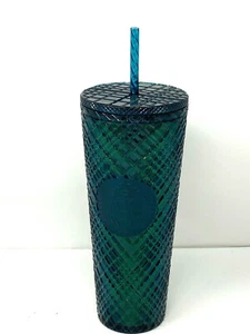 Original Starbucks Blue Holiday 2021 Juwelierte kalte Tasse 24oz VENTI Becher Neu - Bild 1 von 3