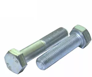 M12 x 1,25 metrisch extrafein Bolzen & Sets Sechskantkopf 8,8 hochzugänglich weiß Zink - Bild 1 von 12