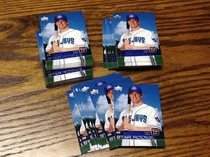(70) Lote de tarjetas de novato Aaron Hill 2003 Upper Deck Prospect estrenos Blue Jays #4 - Imagen 1 de 1
