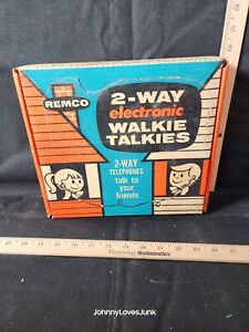 Vintage 50s REMCO WALKIE TALKIES 2 Way Electronic OG Box 