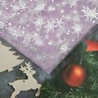 Snowflake Printed Tulle Fabrics DIY Crafts Arts Home Party Decorations Fabric