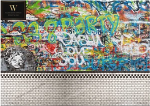 1:18-1:24 Garaje Graffiti Murallas - Pelador Y Aplicar Calcamonía Hojas De 142 - Imagen 1 de 5