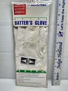 Easton Baseball Batting Gloves Adult XL White NEW In Package RH only - Picture 1 of 2