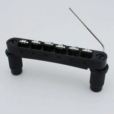 Puente de guitarra Guyker Tune-O-Matic Roller Saddle para guitarra LP SG 6 cuerdas negro Foto 1 de 4