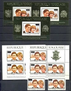 TOGO - REP TOGOLAISE - DIANA 4 ST. + 8 x BL. ** MNH Sehr schön - Bild 1 von 2